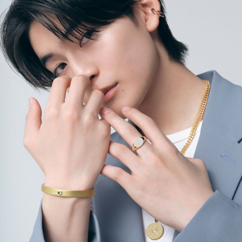 Bicolor College Ring【＃Casual】（Gold）