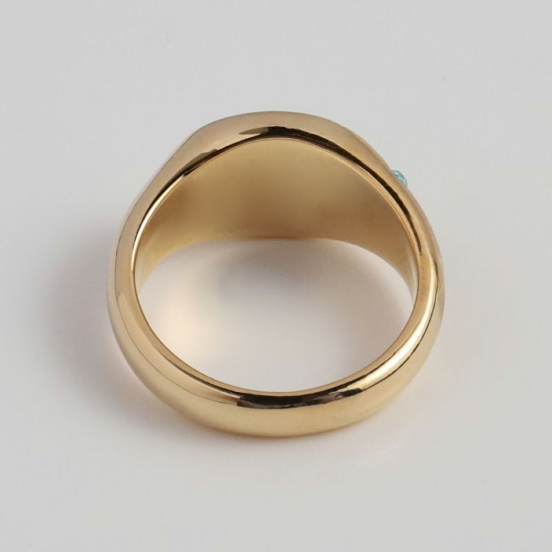 Bicolor College Ring【＃Casual】（Gold）