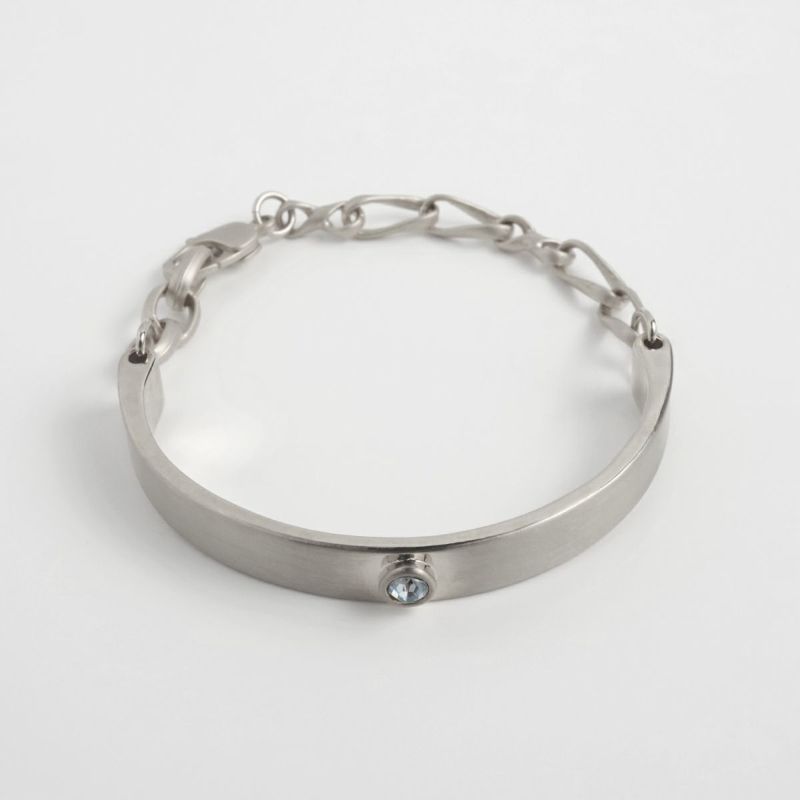 Chain Mix Bangle【＃Casual】（Silver）