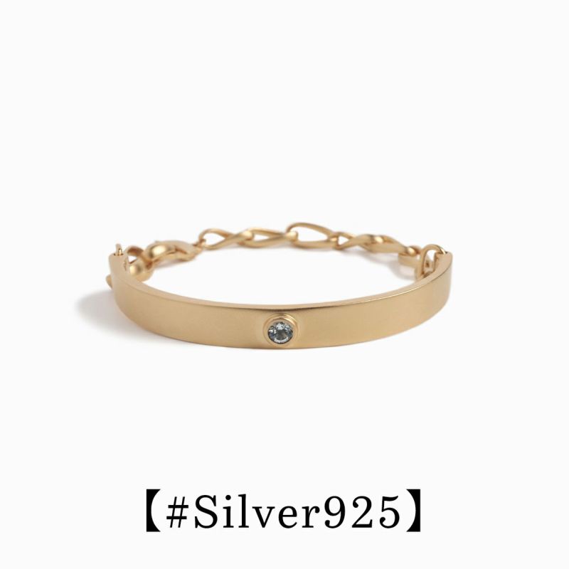 Chain Mix Bangle（Silver） | BLANK SPACE