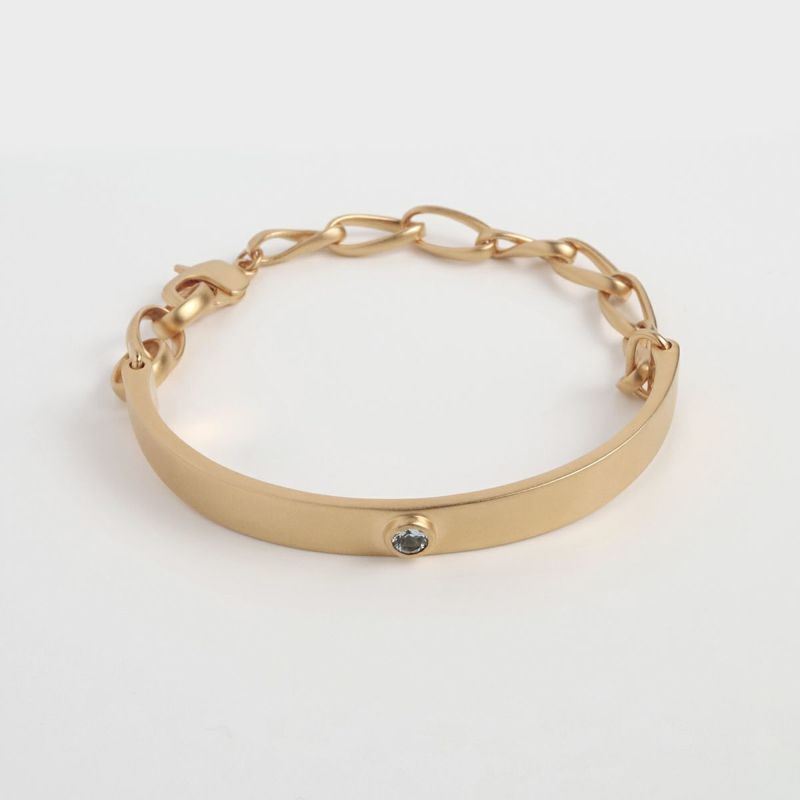 Chain Mix Bangle【＃Silver925】 （Gold） | BLANK SPACE