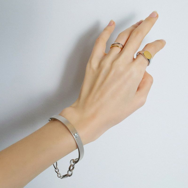 Chain Mix Bangle 【＃Silver925】（Silver）