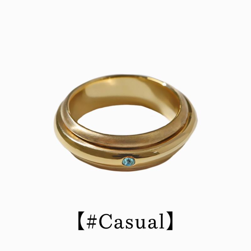 Own Light Mix Ring【#Casual】（Gold) | BLANK SPACE